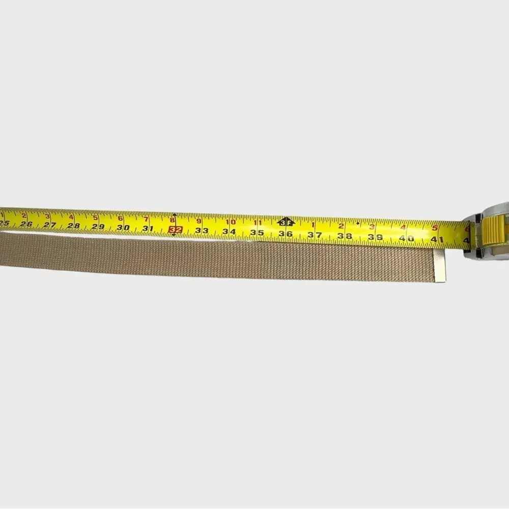 Columbia Khaki Unisex Fabric Belt Adjustable Military Tactical Metal Buckle OS